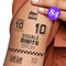 Big Dot of Happiness 10th Birthday Bruh Temporary Tattoos, Double Digits Boy Birthday Party Tattoo Favors, Party Activity, 12 Sheets (84 Fake Tats)